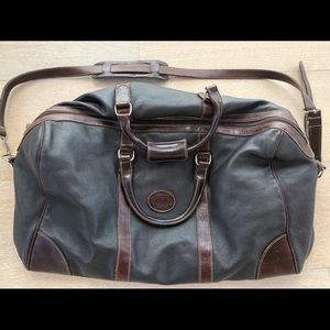 Roots leather duffle bag
